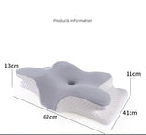 NNEOBA Butterfly Memory Foam Cervical Pillow Orthopedic Neck Support Grey