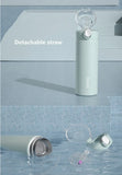 NNEOBA 380ml Thermos Bottle with Straw Blue