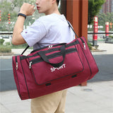 NNEOBA Nylon Travel Duffel Bag Red