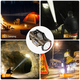 NNEOBA 1400LM Dual Light Headlamp Searchlight