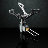 NNEOBA Outdoor Titanium Gas Mini Stove Silver