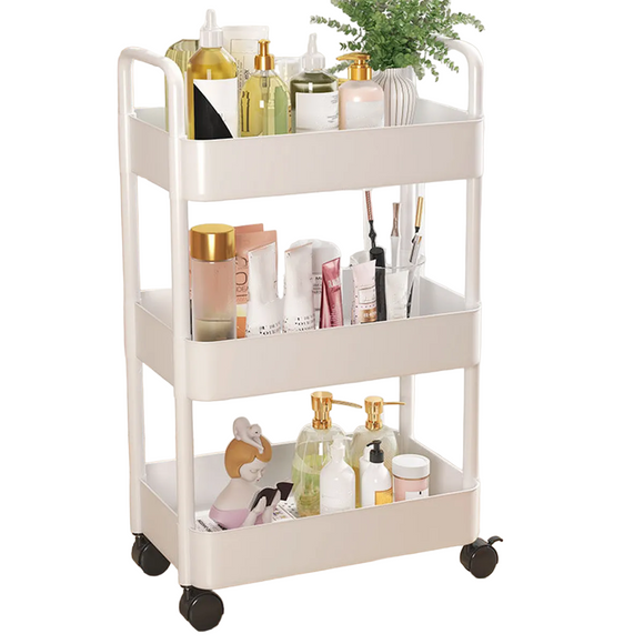 1pc-trolley shelves floor to ceiling kitchen bathroom mobile snack bathroom multi-storey bedroom bedside storage shelves