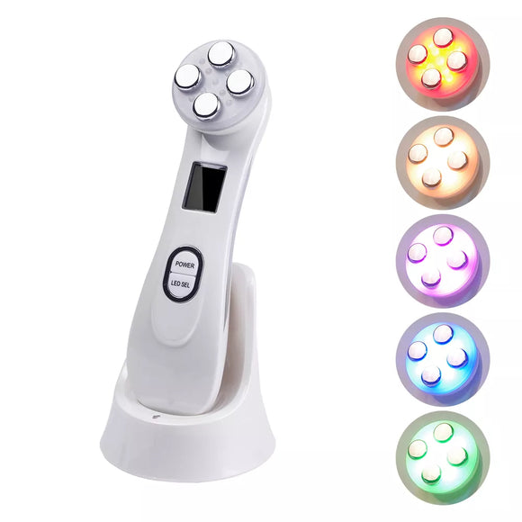 NNEOBA  4-in-1 RF Face Lifting Machine: EMS, Micro-current, LED Photon, and Massager for Facial Rejuvenation