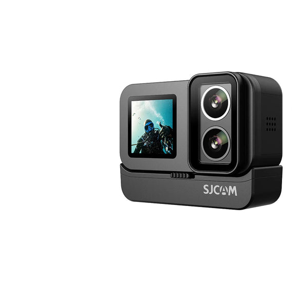 NNEOBA 4K Dual-Lens Action Camera Power Stick Included Black