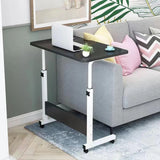 NNEOBA Mobile Standing Desk - Height Adjustable Bedside Sofa Desk (40x60cm, Black)