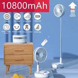 NNEOBA 10800mAh Folding Portable Fan with USB Charging