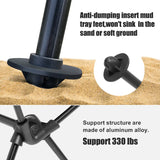 NNEOBA Portable Camping Chair - Lightweight Aluminum Alloy with Headrest