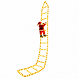 3M Warm White LED Santa Claus Climbing Ladder Lights