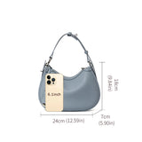 Women's Genuine Leather Saddle Shoulder Bag