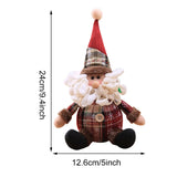 28cm Christmas Snowman Doll Decoration – Festive Tabletop