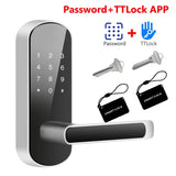NNEOBA Smart Fingerprint Door Lock with App Control & IC Cards (Waterproof)
