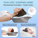 NNEOBA Orthopedic Memory Foam Cervical Pillow Support White
