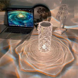 NNEOBA Romantic LED Crystal Table Lamp