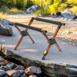 NNEOBA Folding Camping Stand Adjustable Anti-Slip Brown