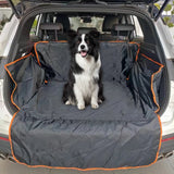 NNEOBA SUV Cargo Liner Waterproof Trunk Seat Cover for Back Cargo Area Black