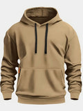 NNEOBA Men's Solid Color Fleece Hoodie