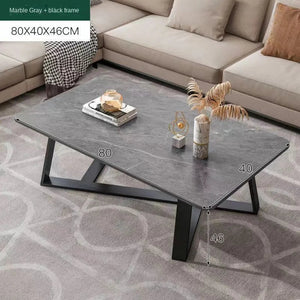 NNEOBA Modern Light Luxury Coffee Table - G and B (80x40x46cm)