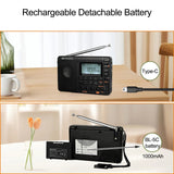 NNEOBA Multi-Band Digital Radio Black