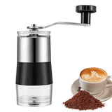 NNEOBA Manual Coffee Grinder Adjustable Burr Hand Coffee Grinder Black