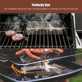 NNEOBA Smoker Box for Wood Chips Silver