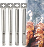 NNEOBA Universal BBQ Grill Tube Burners Set Silver