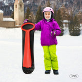 NNEOBA 3-Piece Fold-Up Snow Scooter Set for Outdoor Activities