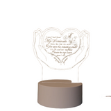NNEOBA I Love You 3D Acrylic LED Night Light