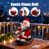 Animated Santa Claus Violin Decoration