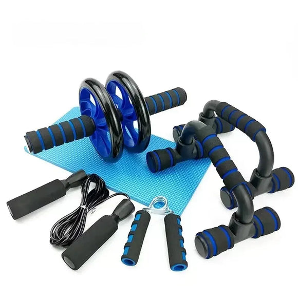 NNEOBA Multi-functional Equipment 4-Piece Fitness Wheel Set