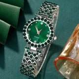 NNEOBA Women's Luxury Watch Jewelry Set with Heart Accents