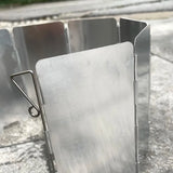 NNEOBA 9 Plates Foldable Gas Stove Windshield