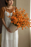 3Pcs Orange Artificial Simulation Flowers