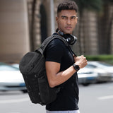 NNEOBA Waterproof Oxford Sling Crossbody Chest And Shoulder Bag Black