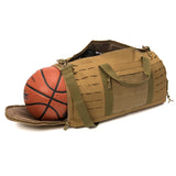 NNEOBA 40L Tactical Sport Gym Duffle Bag Travel Training Bag Khaki