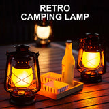 NNEOBA Vintage LED Metal Hanging Lantern