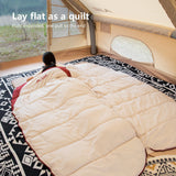 NNEOBA 3-4 Season Wearable Sleeping Bag Lightweight Waterproof White