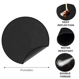 NNEOBA Fire Pit Fireproof Mat Round Stove