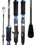 NNEOBA 1.8M 2-Section Fast Jigging Rod Carbon Fiber Saltwater Rod Black