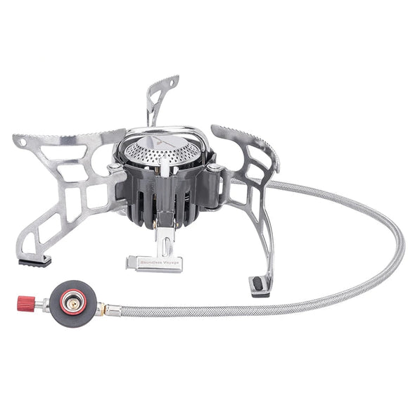NNEOBA 3500W Foldable Camp Gas Stove Silver