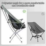 NNEOBA Ultralight Folding Camping Chair Widened Green