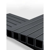 NNEOBA 3-Tier Folding Camping Storage Rack Organizer Black