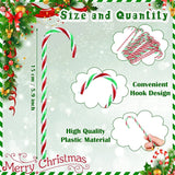 20PCS Acrylic Candy Cane Christmas Ornaments