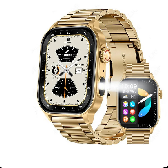 NNEOBA HD Display Smart Watch Fitness Tracker Gold
