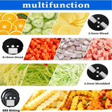 NNEOBA Electric Vegetable Chopper & Slicer Food Processor 220V