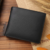 Classic Leather Men's Coin Pocket Wallet
