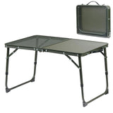 NNEOBA Adjustable Camping Table with Dual Surface Panels Green