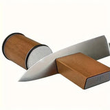 NNEOBA Woodle Rolling Knife Sharpener Kit Precision Roller Sharpener Brown