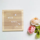 NNEOBA Natural Wood Letter Board