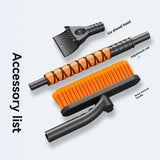 Extendable Car Snow Brush & Ice Scraper with 360° Pivoting Brush Head – Telescopic Windshield Cleaning Tool