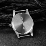 38mm Vintage Military Quartz Watch with Sapphire Crystal & 100M Water Resistance